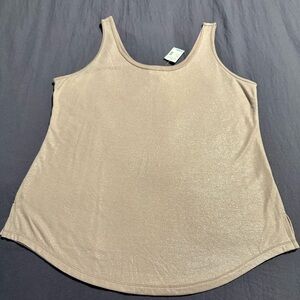 Women’s Maurice’s Pink Shimmery Tank Top L - NWT